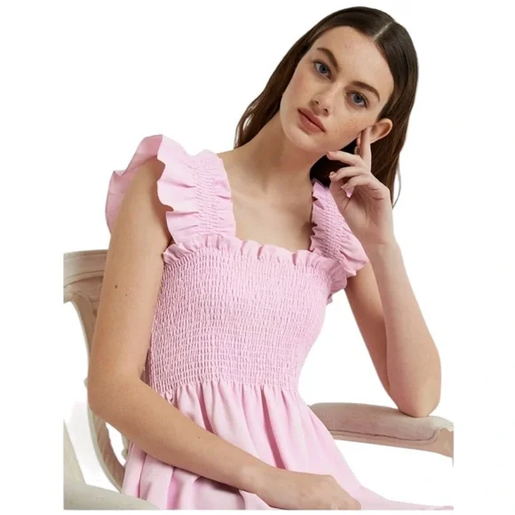 NEW Hill House Elizabeth Nap dress. Ballerina Pink. XS. NWT - Picture 5 of 7